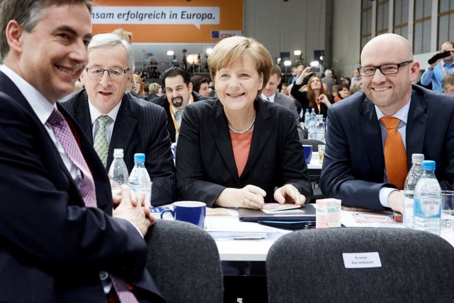 Eventfotografie Berlin | Bundesparteitag der CDU: David McAllister, Jean-Claude Juncker, Angela Merkel, Peter Tauber